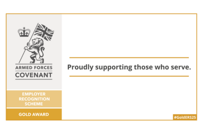 Shropshire Chamber strikes Gold with its support for armed forces